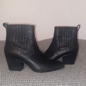 J Crew WESTERN size 8 leather boots